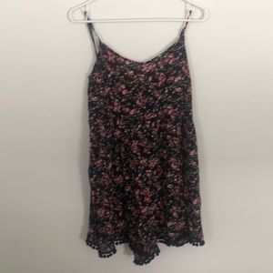 Black floral Forever 21 romper